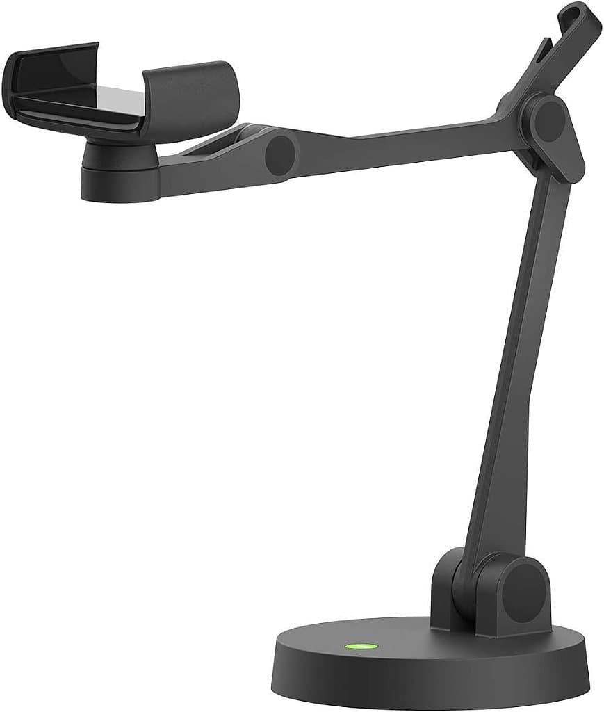 IPEVO Uplift Multi-Angle Arm para Smartphones, Suporte de Telefone Multi-articulado para Comunicação Visual e Apresentações, Suporte para Smartphone com Pequena Pegada para Trabalho Remoto e Aprendizado à Distância.