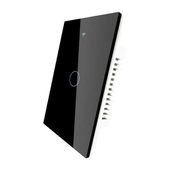 Interruptor De Luz Inteligente Moes Ws-Us1-Rfb-N Wi-Fi Rf 1 Botão - Preto