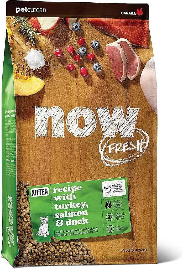 Agora Fresh Alimento Livre de Grãos para Gatinhos, 3 lb - Receita de Alimento Seco para Gatinhos - Carne e Peixe Real para Proteína - Alimento Saudável para Gatinhos