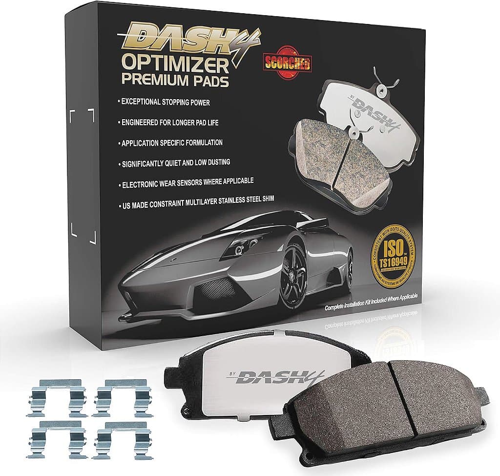 Pastilhas de Freio Semi Metálicas Dash 4 MFD733 Optimizer de Alto Desempenho Esportivo com Ferragens