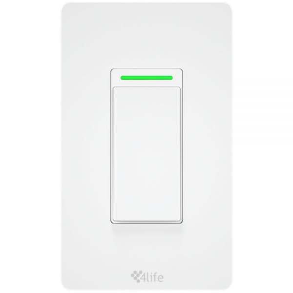 Interruptor Inteligente 4Life Paralelo 3-Way Fla04 1 Botão - Branco