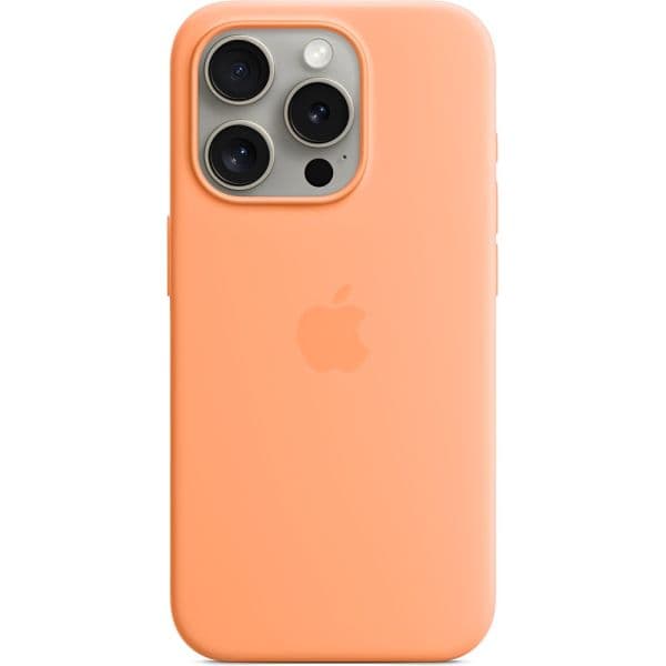 Estojo Protetor Apple para iPhone 15 Pro Magsafe MT1H3ZM/A - Orange Sorbet