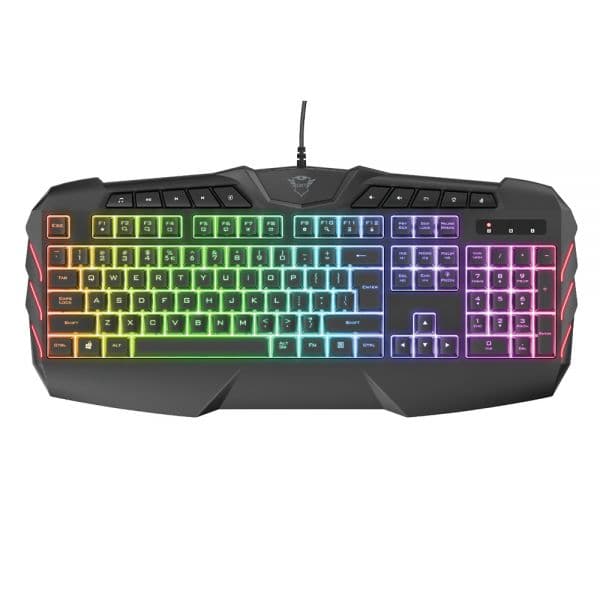 Teclado Gamer Trust Gxt 881 Odyss Rgb - Preto (Português)