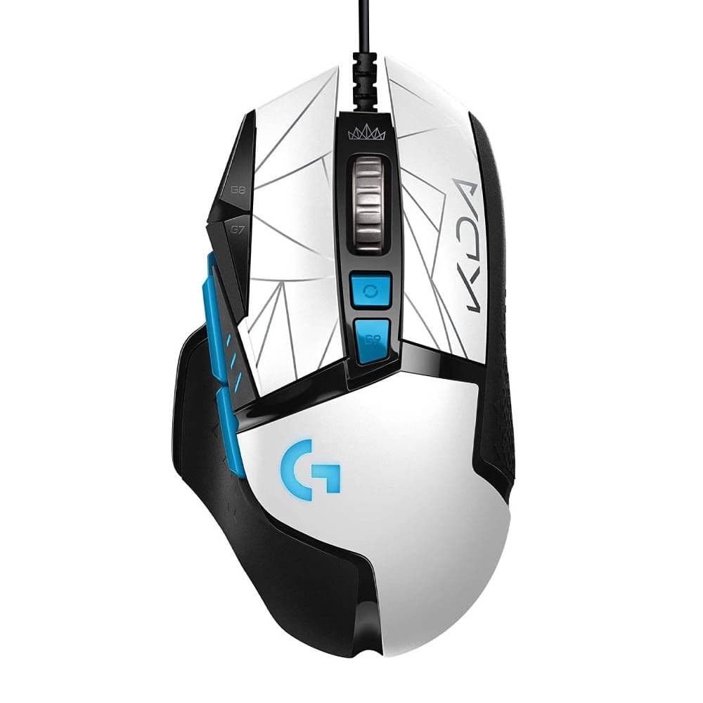 Mouse Gamer Logitech G502 K/DA Hero USB - Branco/Preto