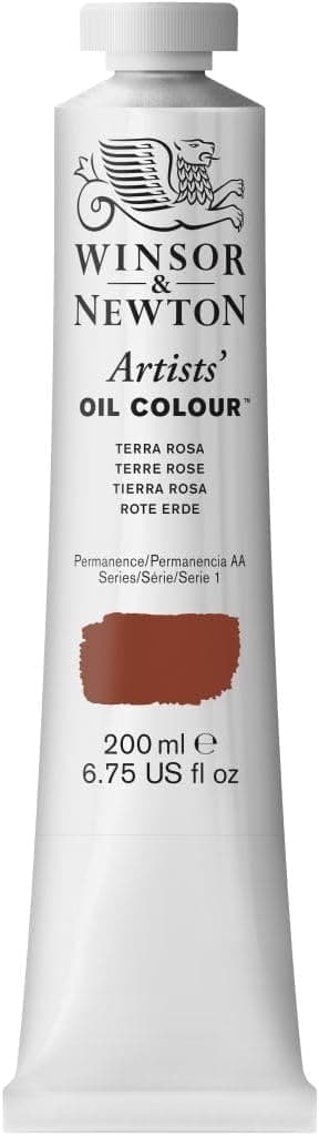Winsor & Newton Artists' Oil Color, 200ml (6.75 oz) Tubo, Terra Rosa = Winsor & Newton Cores de Óleo para Artistas, 200ml (6.75 oz) Tubo, Terra Rosa