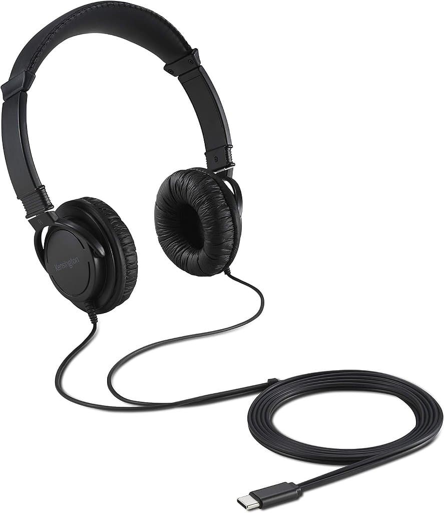 Fones de ouvido Hi-Fi USB-C Kensington (K97456WW), Preto