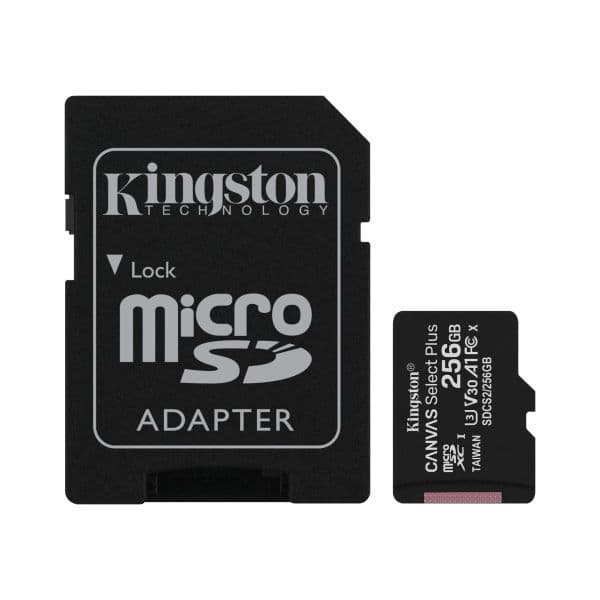 Memoria Micro SD Kingston Canvas Plus 100 MB/s 256 GB
