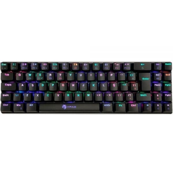 Teclado Gamer Krab Kbmgk50 Backlight Bluetooth - Preto (Português) (Switch Red)