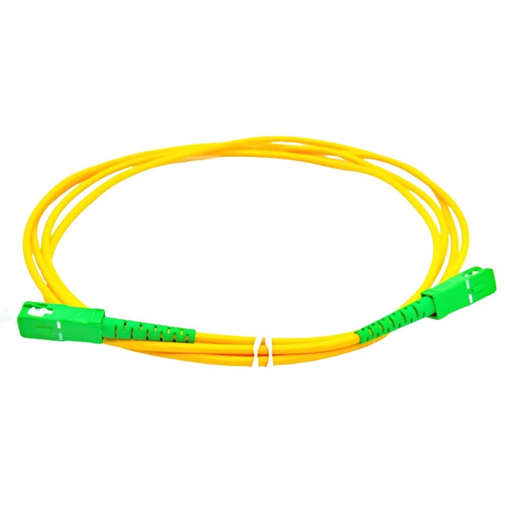 Cabo de Fibra Óptica SC-APC para SC-APC Single Mode 3 mm - 2 Metros