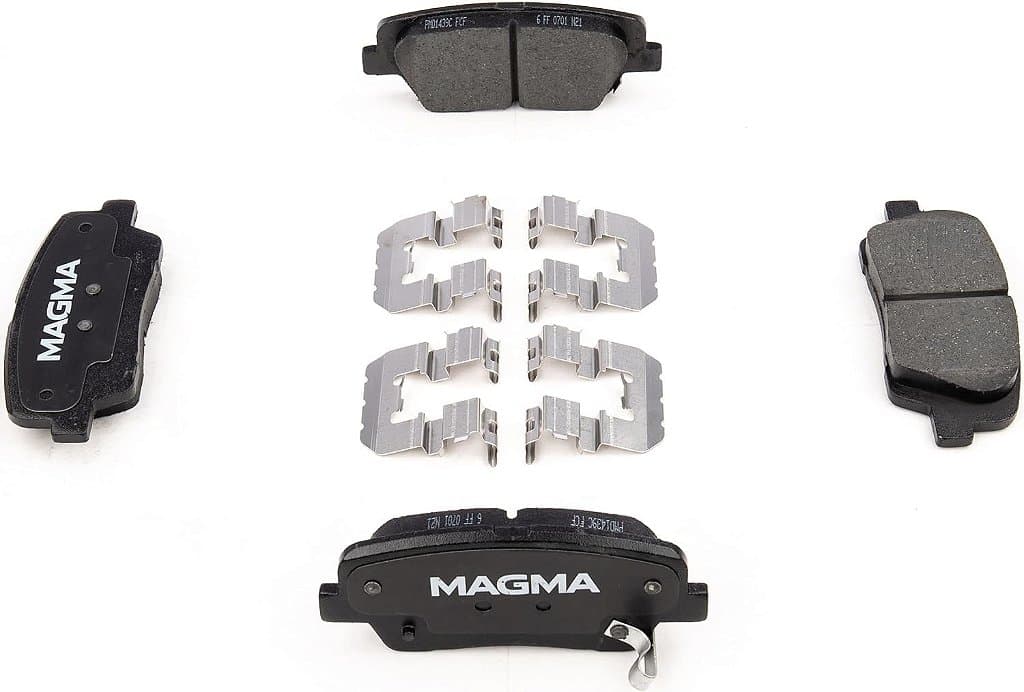 Pastilhas de freio de cerâmica MAGMA Fire Born Braking PMD1439C, traseira.