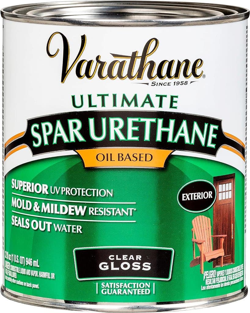 Rust-Oleum 9241 Ultimate Spar Urethane Oil Based, Quart, Gloss
Rust-Oleum 9241 Ultimate Spar Urethane a Base de Óleo, Quart, Brilhante