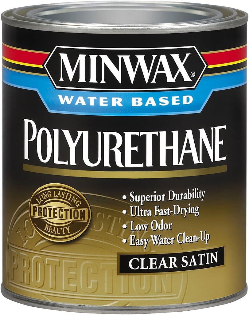 Minwax Poliuretano Modificado a Base de Água, Semi-Brilho Quente, Transparente, 1 Litro