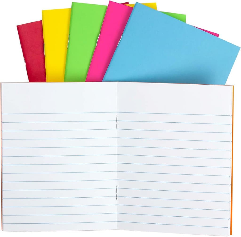Livros Forrados Coloridos Hygloss - Capas Brilhantes e Vibrantes - Livros de Capa Mole para Anotações, Escrita, Artes e Trabalhos Manuais e Mais - Diversão para Sala de Aula ou Atividades Inf