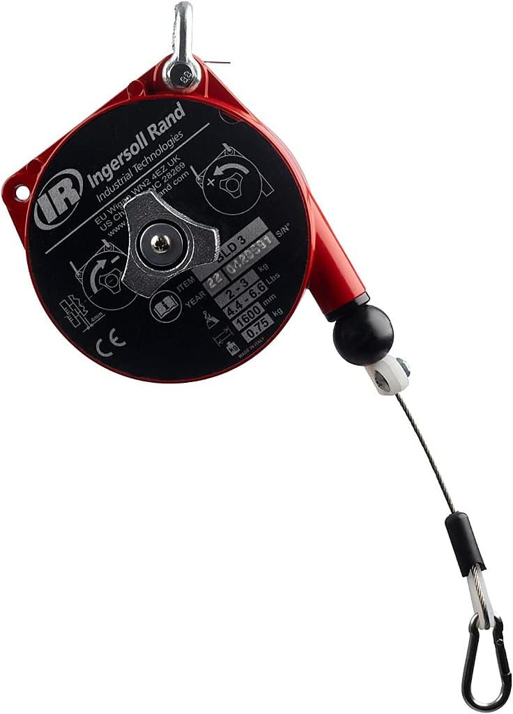Ingersoll Rand BLD3 - Balanceador de Ferramentas Ergonômico Leve, Capacidade de 4,4-6,5lb, Elevação de 5,2 pés.
