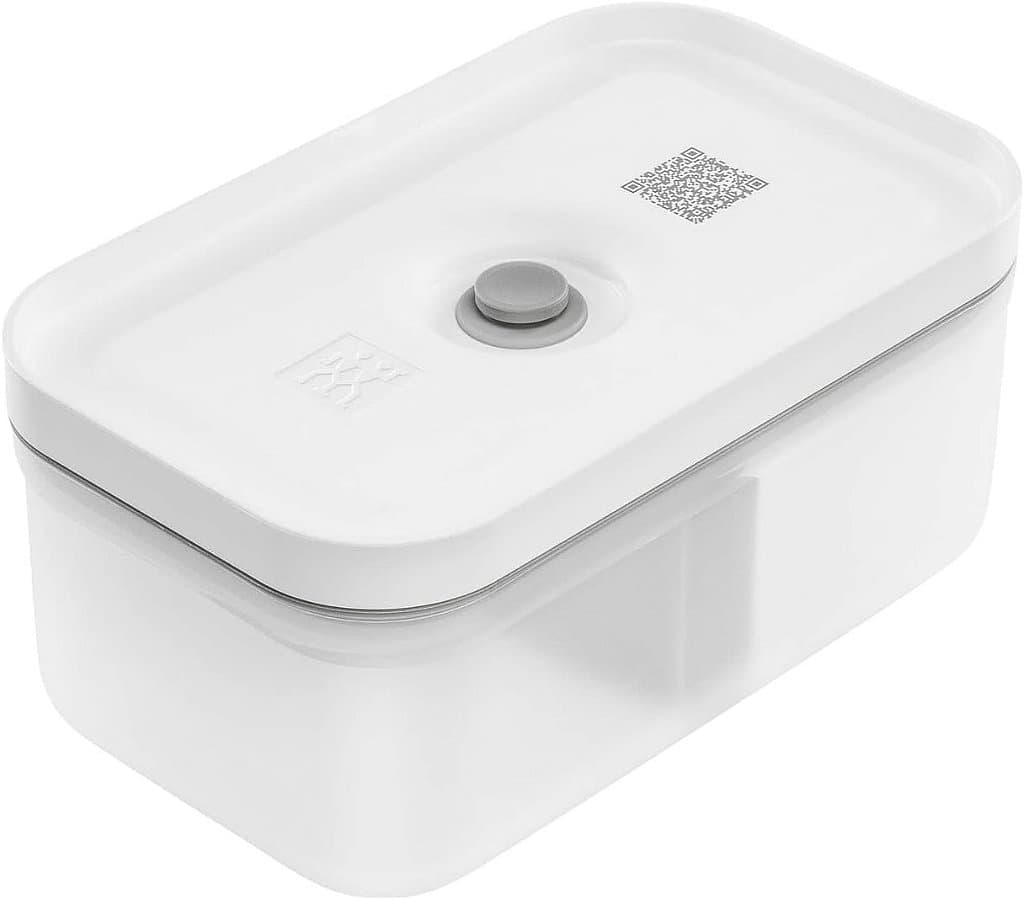 Caixa de Almoço de Plástico ZWILLING Fresh & Save, Recipiente de Armazenamento de Alimentos Hermeticamente Fechado, Recipiente de Preparação de Refeições, Livre de BPA, Cinza, Semitransparent