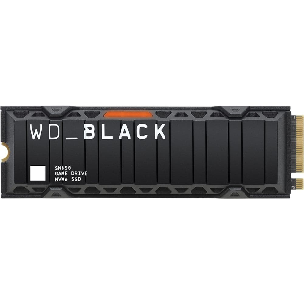 SSD M.2 NVMe Western Digital WD_BLACK SN850 7000-4100 MB/s 500 GB com Dissipador (WDS500G1XHE)