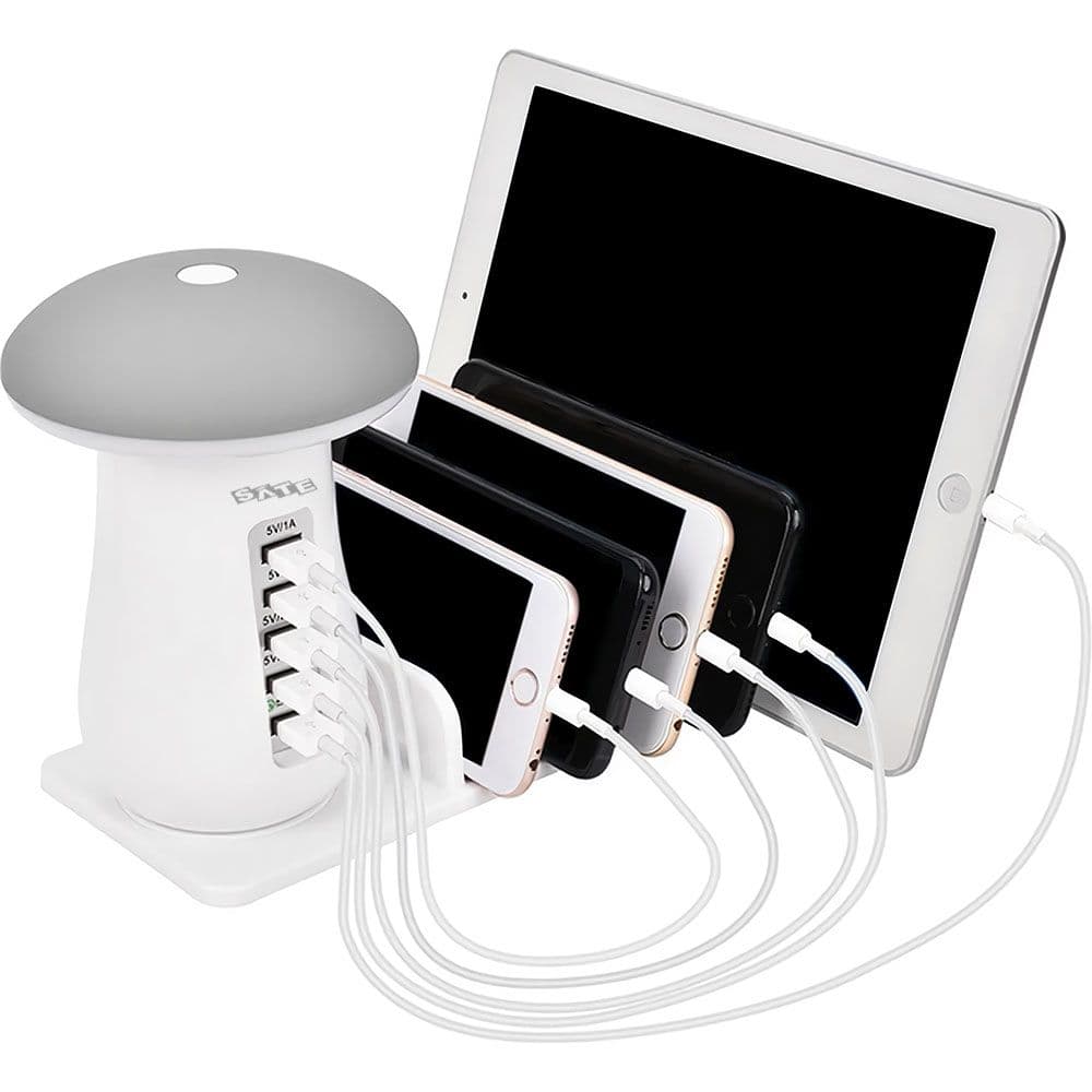 Estação de Carregamento Satellite AR-25 5 Portas USB 45 W - Branco