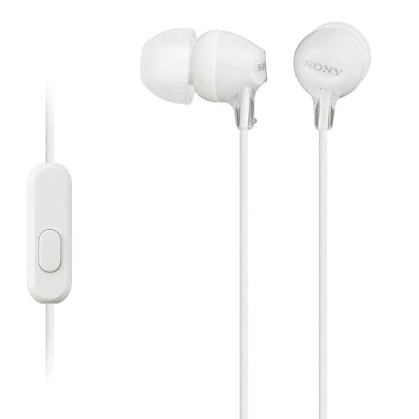 Fone de Ouvido Auricular Sony MDR-EX15AP - Branco