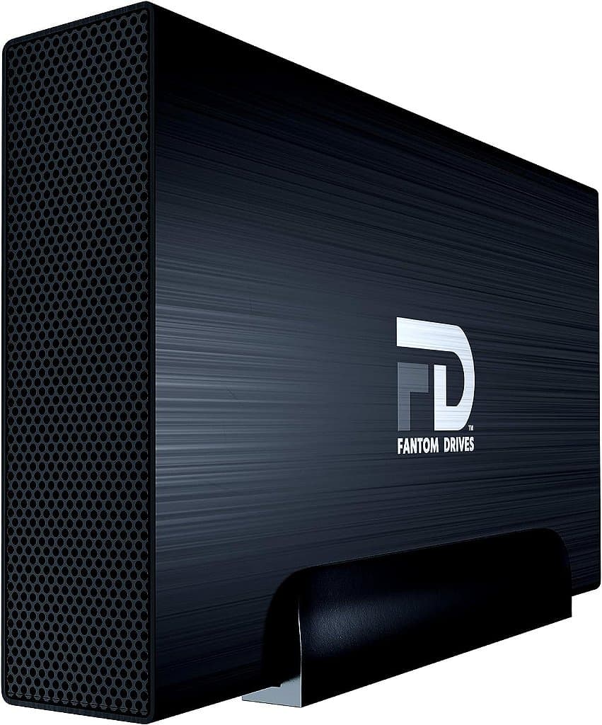 Disco rígido externo Fantom Drives 4TB - Caixa de alumínio USB 3.0/3.1 Gen 1 - Mac, Windows, PS4 e Xbox (GF3B4000U), Preto