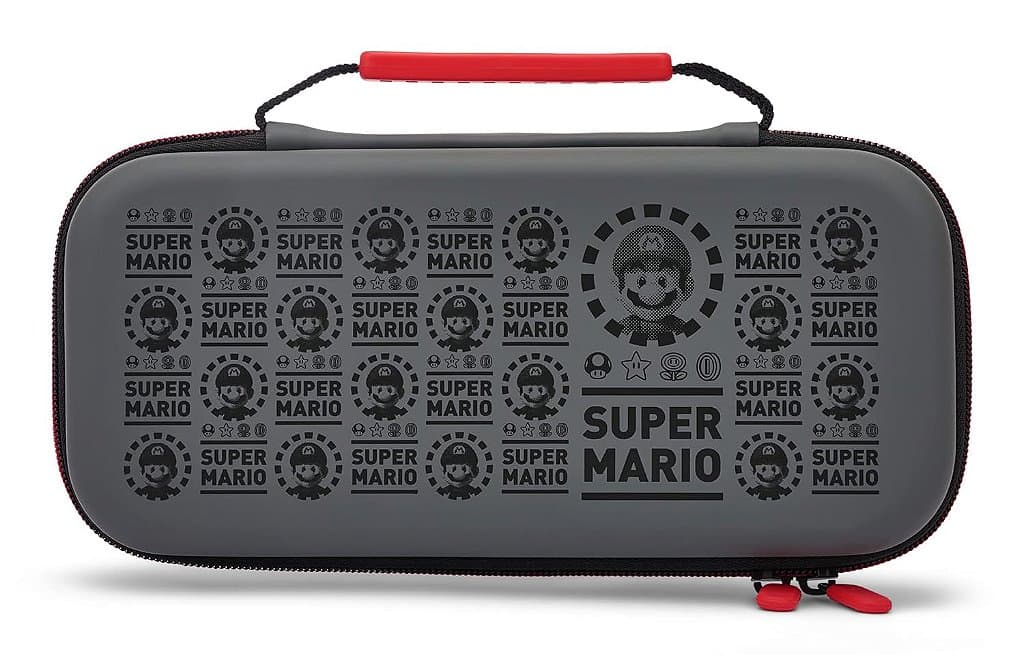 Capa de proteção PowerA para Nintendo Switch - Modelo OLED, Nintendo Switch ou Nintendo Switch Lite - Super Mario Black, Capa protetora, Capa para jogos, Capa para console, Acessórios, Armazenamento, Licenciado oficialmente.